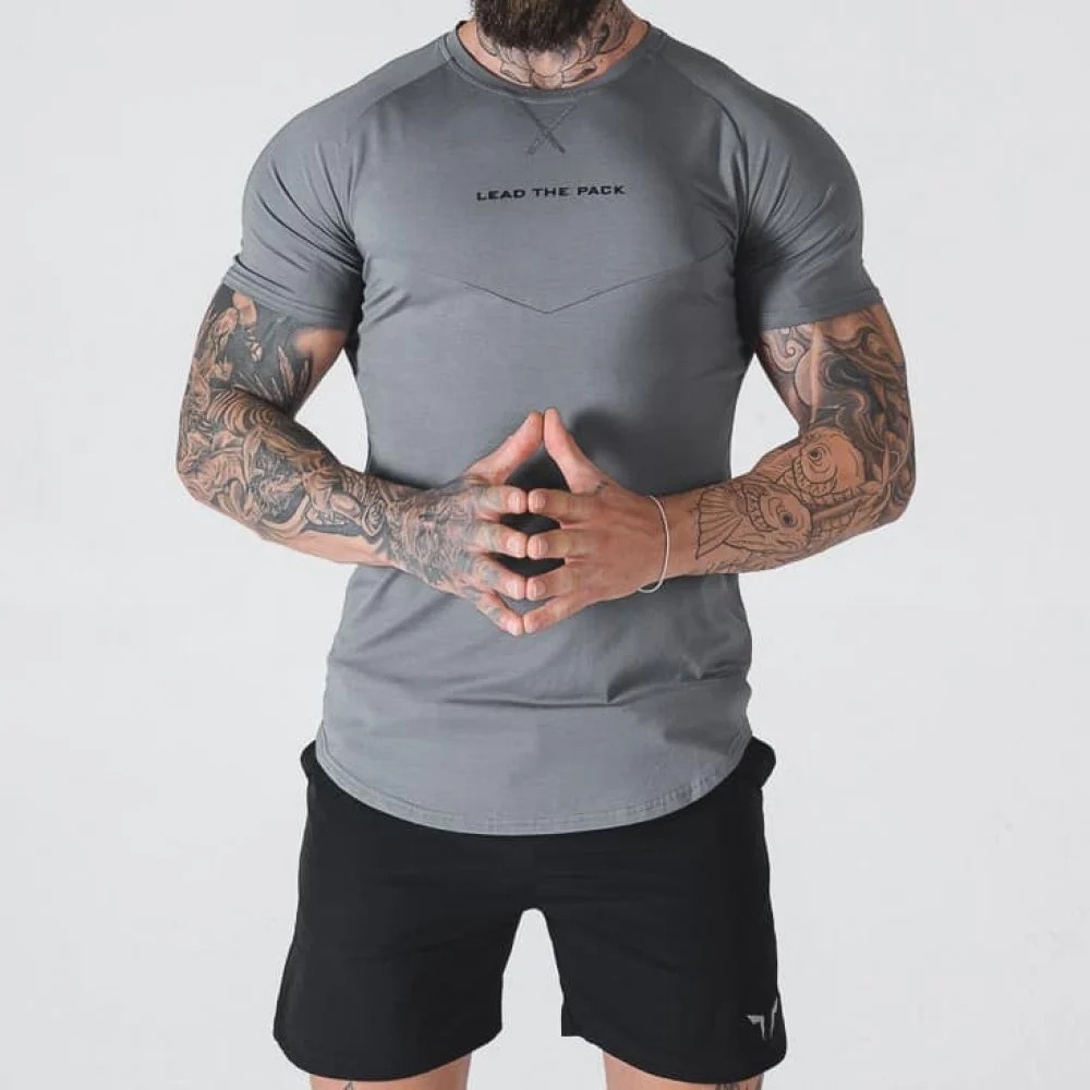 Squatwolf - Statement Stripe Tee - Grey - XL